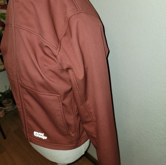 RED LEDGE WOMENS PINK/ROSE COLOR NYLON FRONT ZIP HOODED JACKET SIZE S - Picture 2 of 11